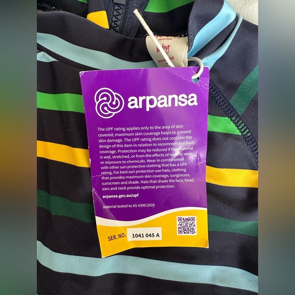 NWT Striped Seed Heritage Baby Rashsuit/Swimsuit - 18-24 Month - Picture 5 of 5